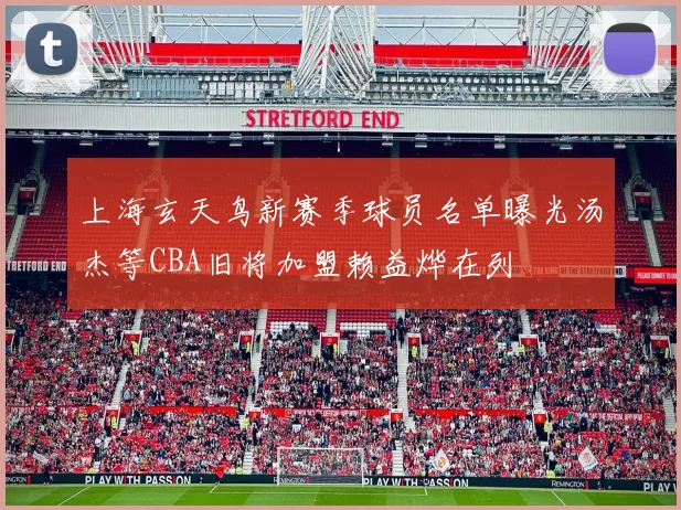 上海玄天鸟新赛季球员名单曝光汤杰等CBA旧将加盟赖益烨在列